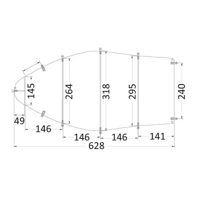 easysea bâche universelle grise 518/579x230 cm 300D