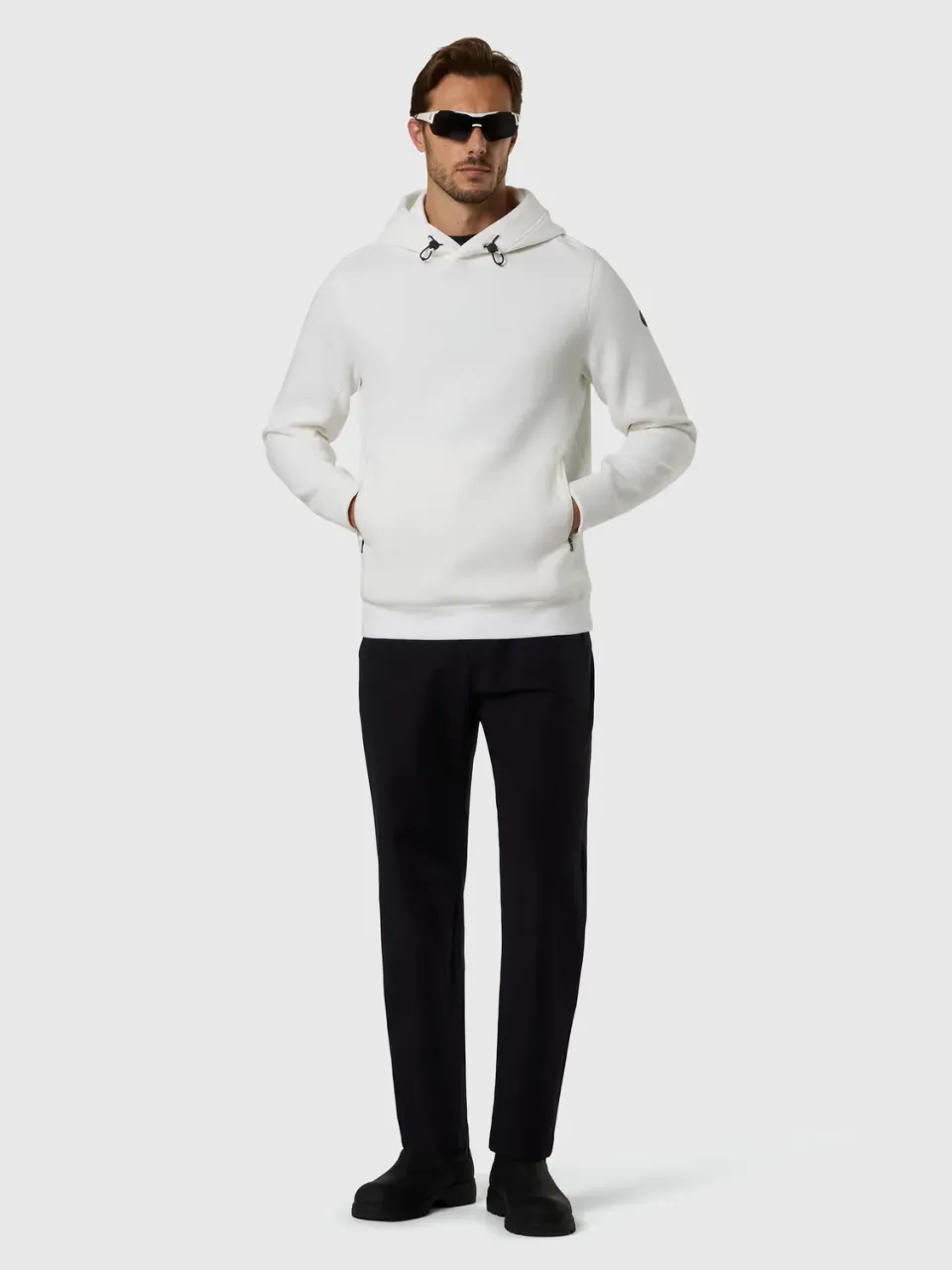 North Sails Piqué Scuba sweat demi-zip marshmallow