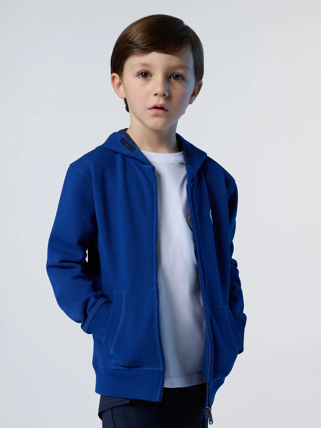 North Sails sweat à capuche zippé enfant coton bio