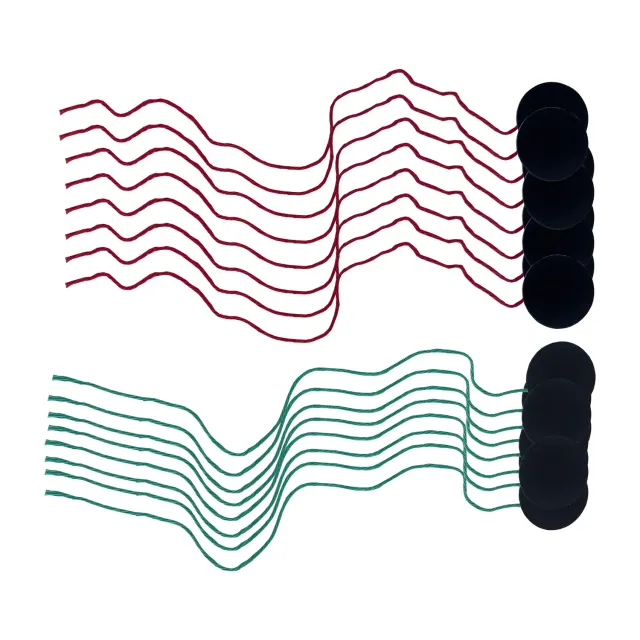 Optiparts EX1430 penons de voile rouges verts x16