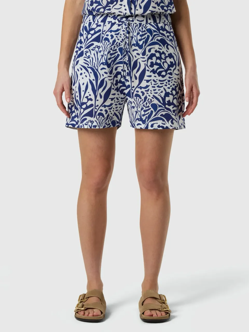 North Sails short mousseline coton imprimé corail