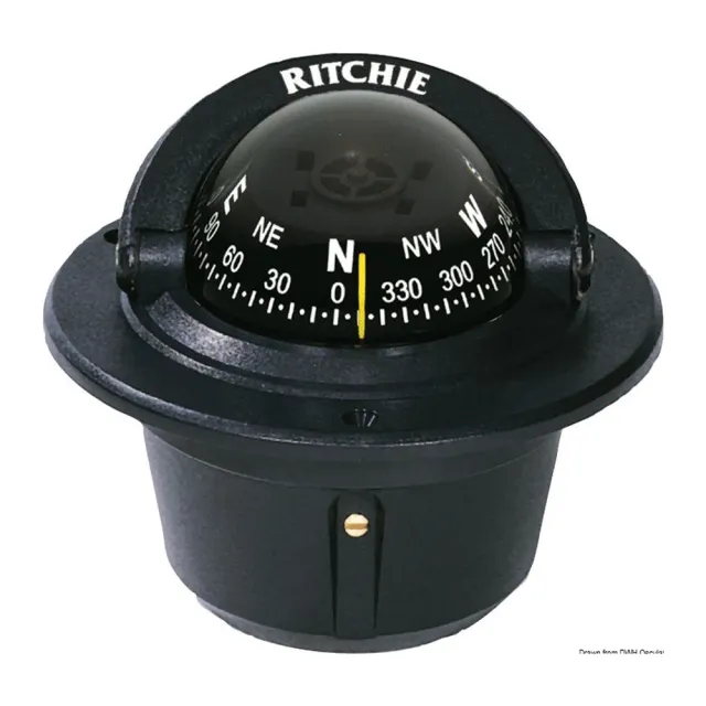 Ritchie Explorer compas encastrable 2"3/4 noir