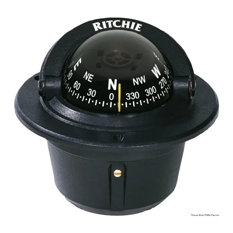 Ritchie Explorer compas encastrable 2"3/4 noir