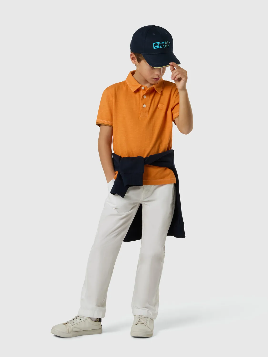North Sails Slub polo enfant coton bio