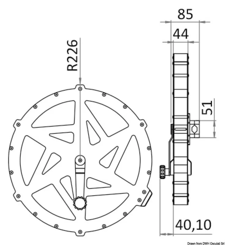 Douglas Marine Evo Reel sangle inox 60 m traction