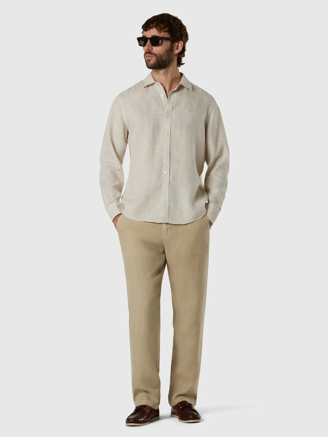 North Sails chemise lin manches longues homme European Flax