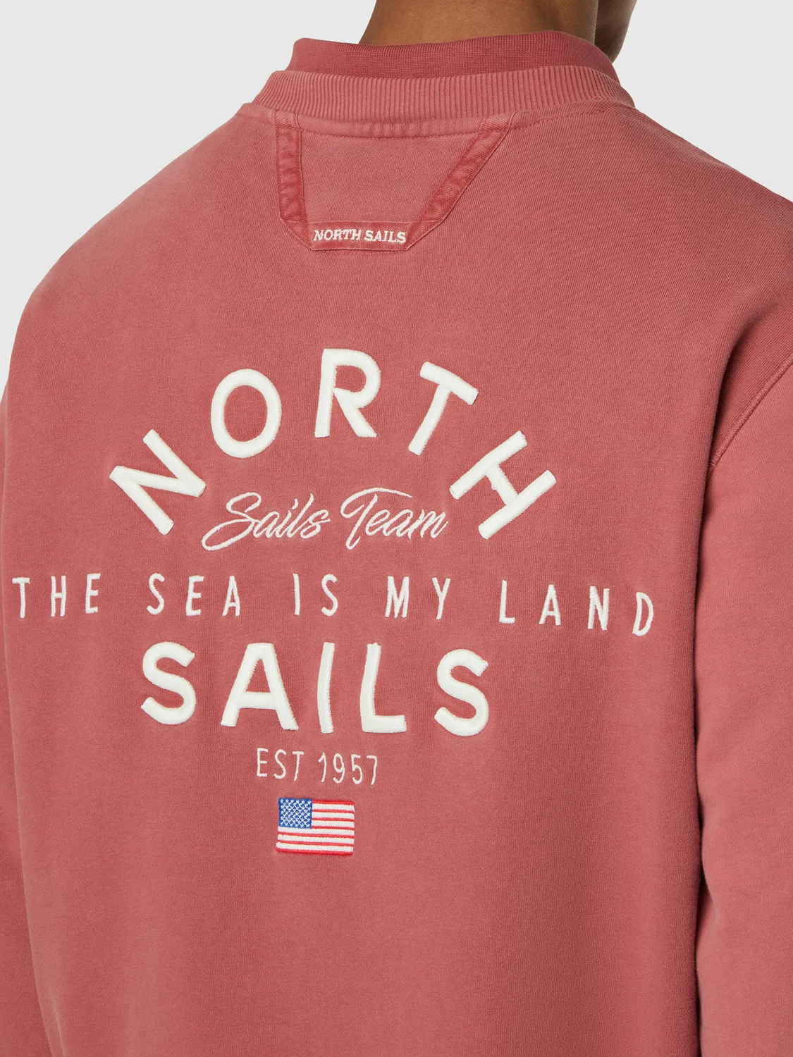 North Sails Archive sweatshirt maxi print coton bio