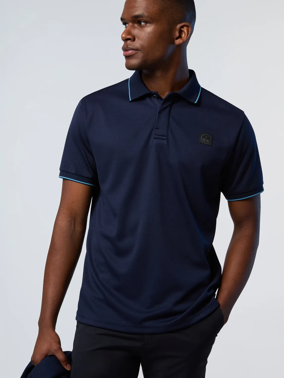 North Sails Coolmax polo homme blanc regular