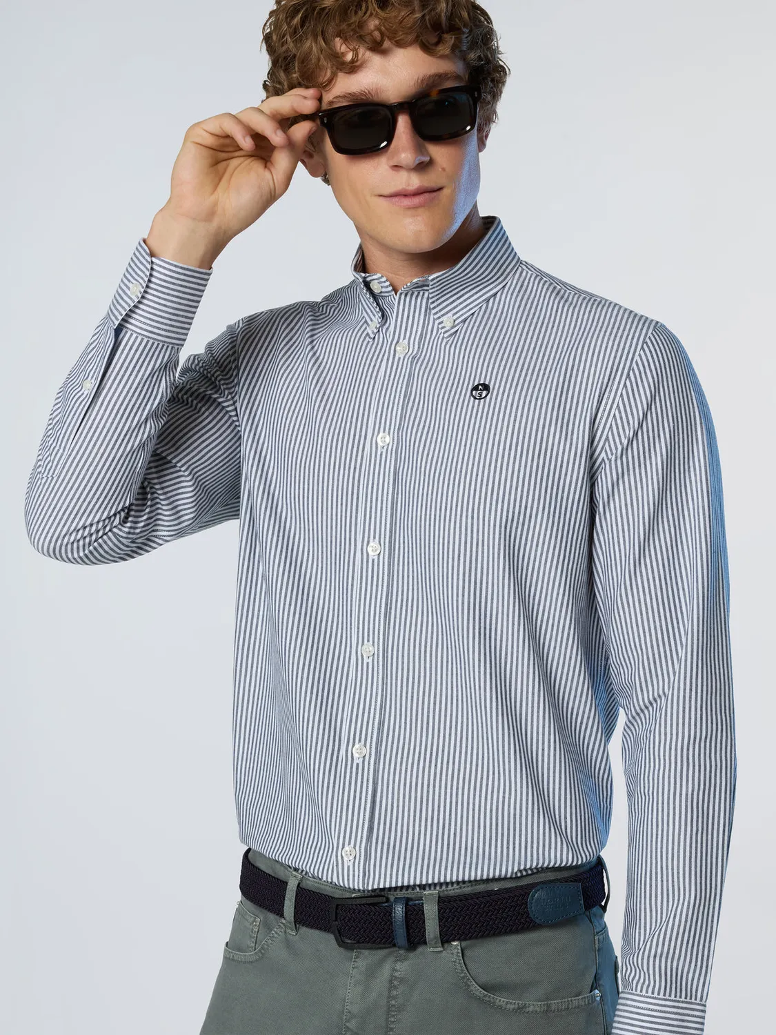 North Sails Oxford chemise rayée coton bio