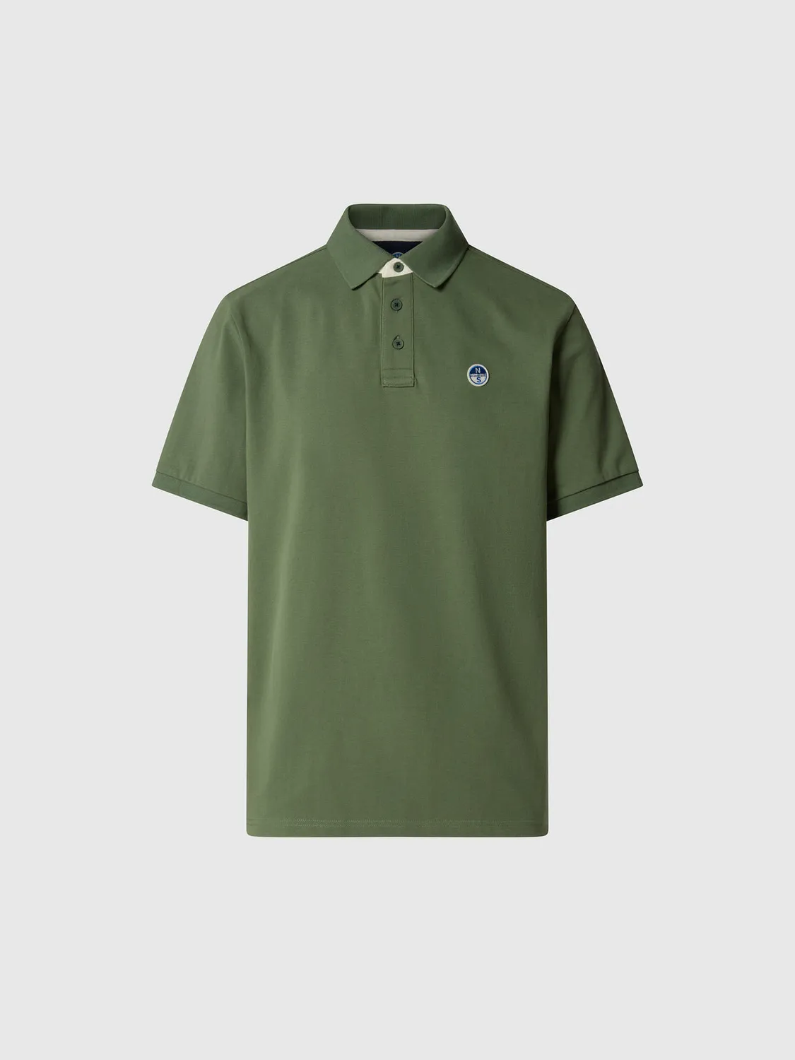 North Sails polo piqué coton bio col logo homme