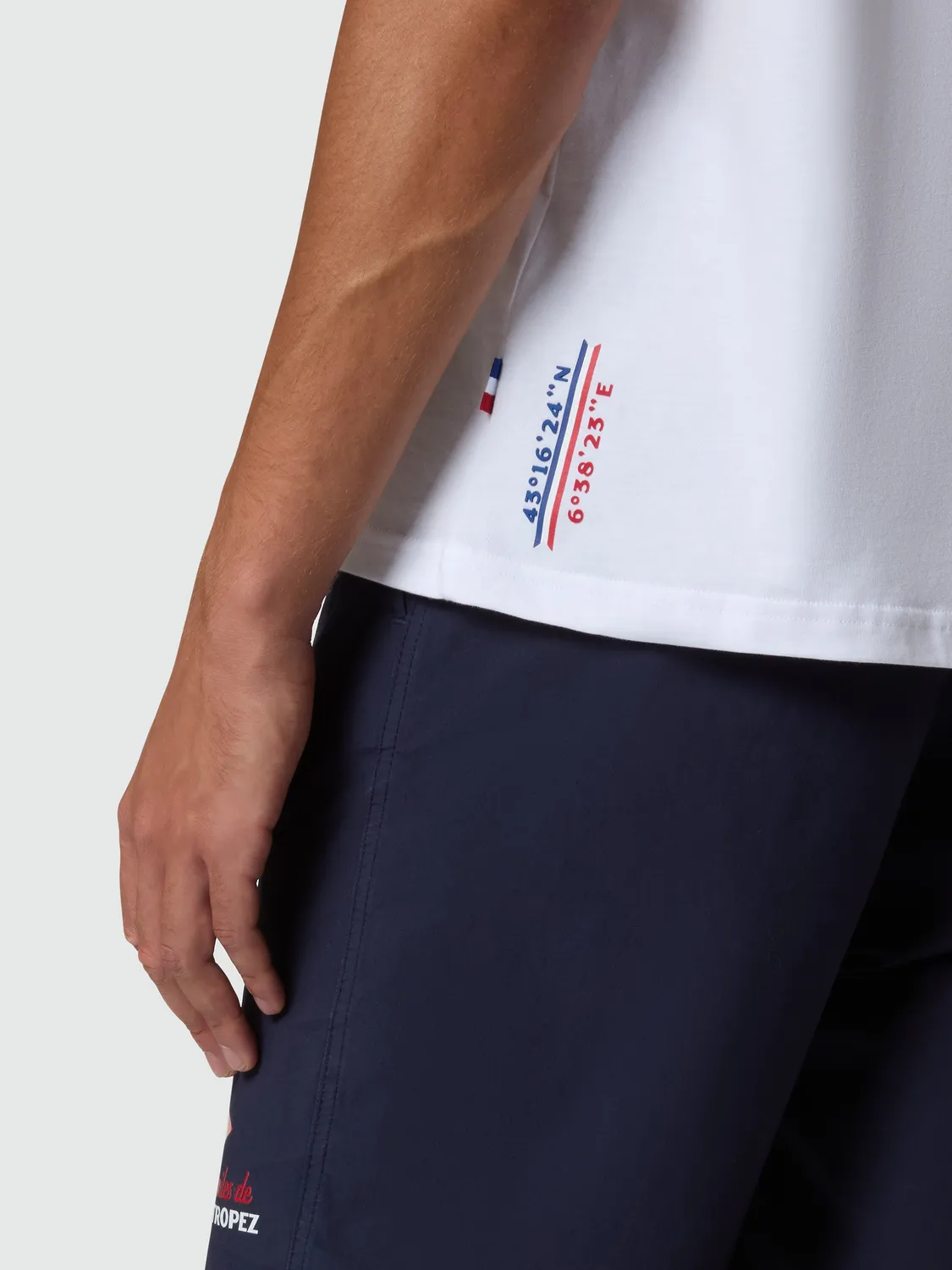 North Sails Saint-Tropez t-shirt homme blanc pavillons