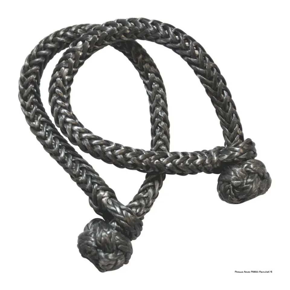 Marlow D12 manille textile 4 mm noire Dyneema