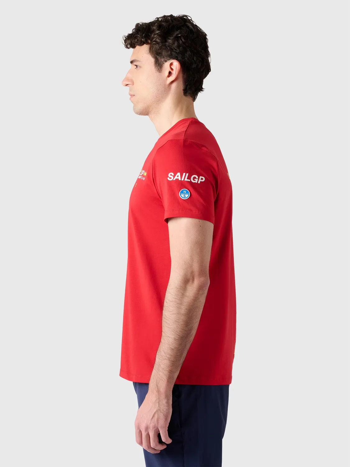 North Sails SailGP t-shirt coton rouge homme