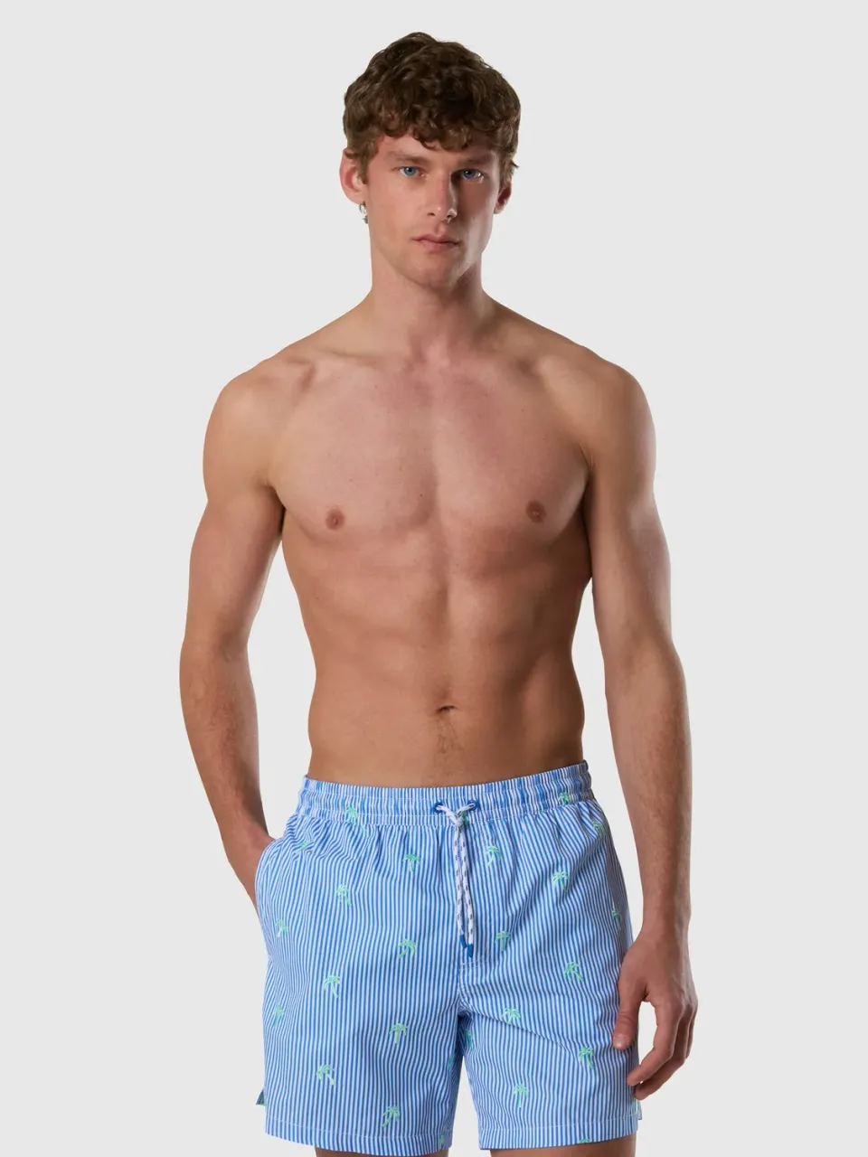 North Sails Short de bain rayures brodé combo 25