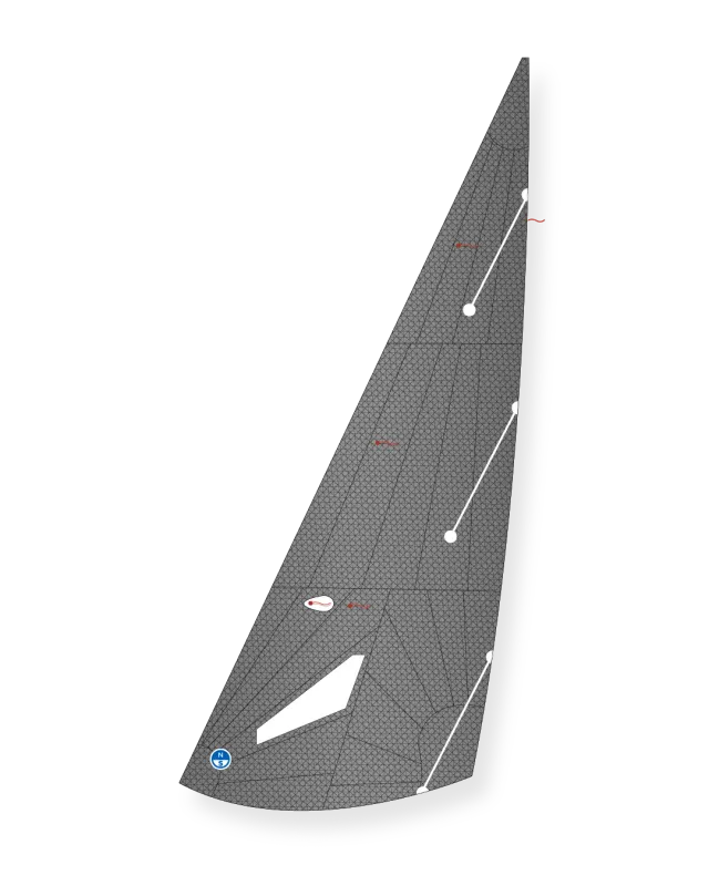 North Sails CB-66 FJ-9 foc voile Pentex léger