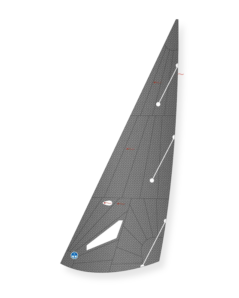 North Sails CB-66 FJ-9 foc voile Pentex léger