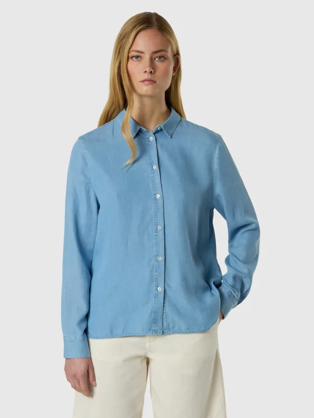 North Sails chemise Tencel logo brodé femme denim léger