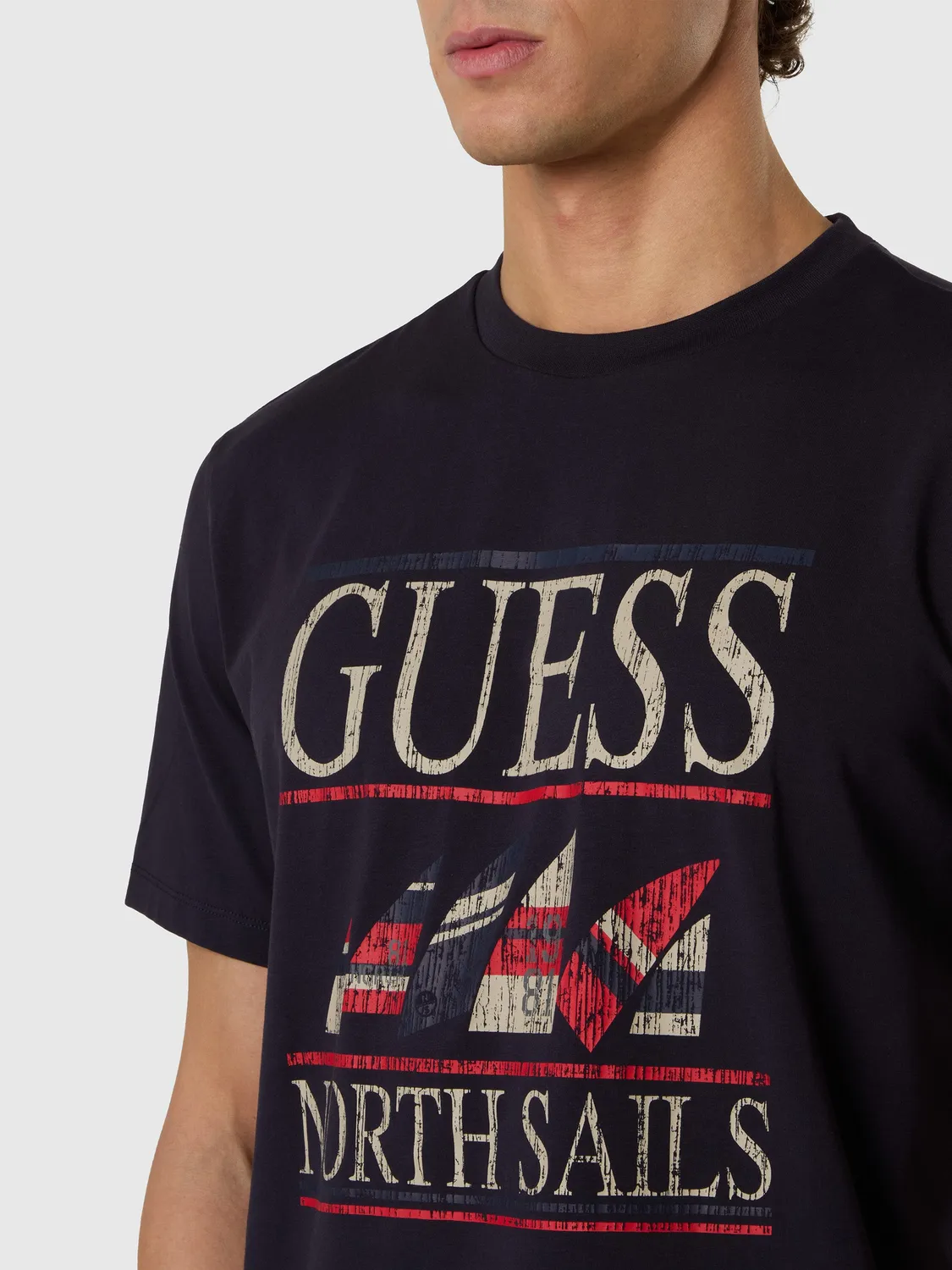 North Sails x Guess Regatta t-shirt homme bleu marine