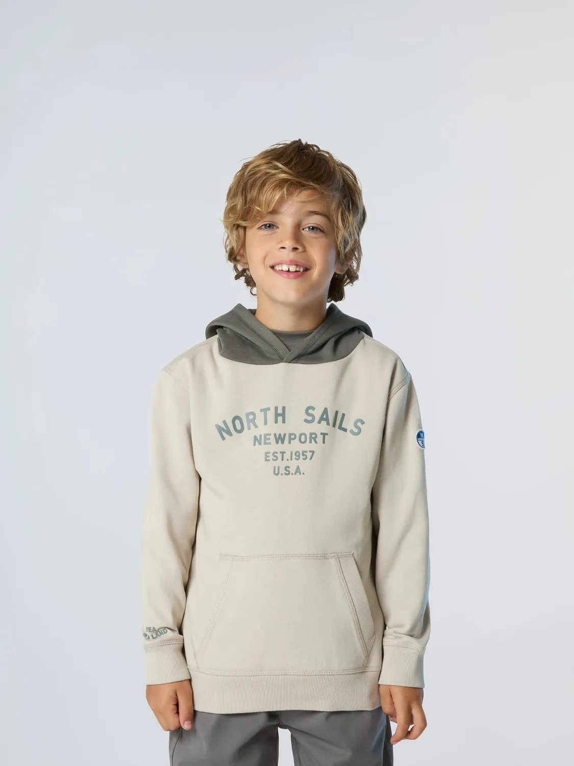 North Sails Newport hoodie coton bio imprimé