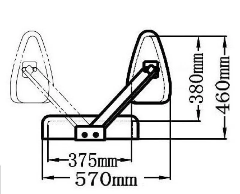 Osculati Reverso siège double dossier pivotant