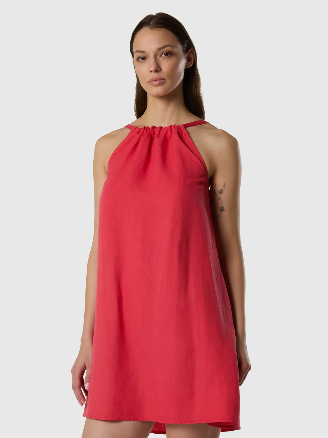 North Sails robe col froncé cordon Marshmallow femme
