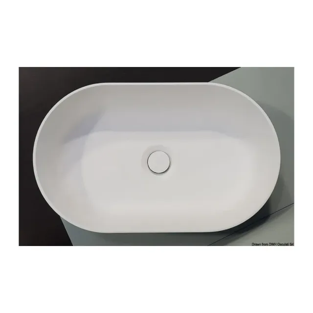 easysea Ocritech 450x260 évier bateau semi-ovale blanc
