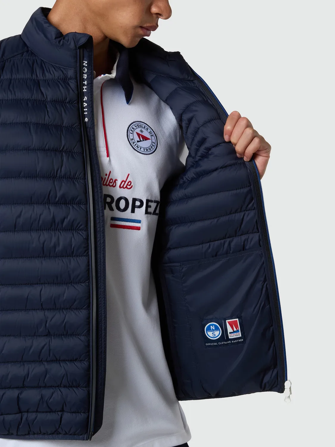 North Sails Saint-Tropez gilet matelassé bleu marine