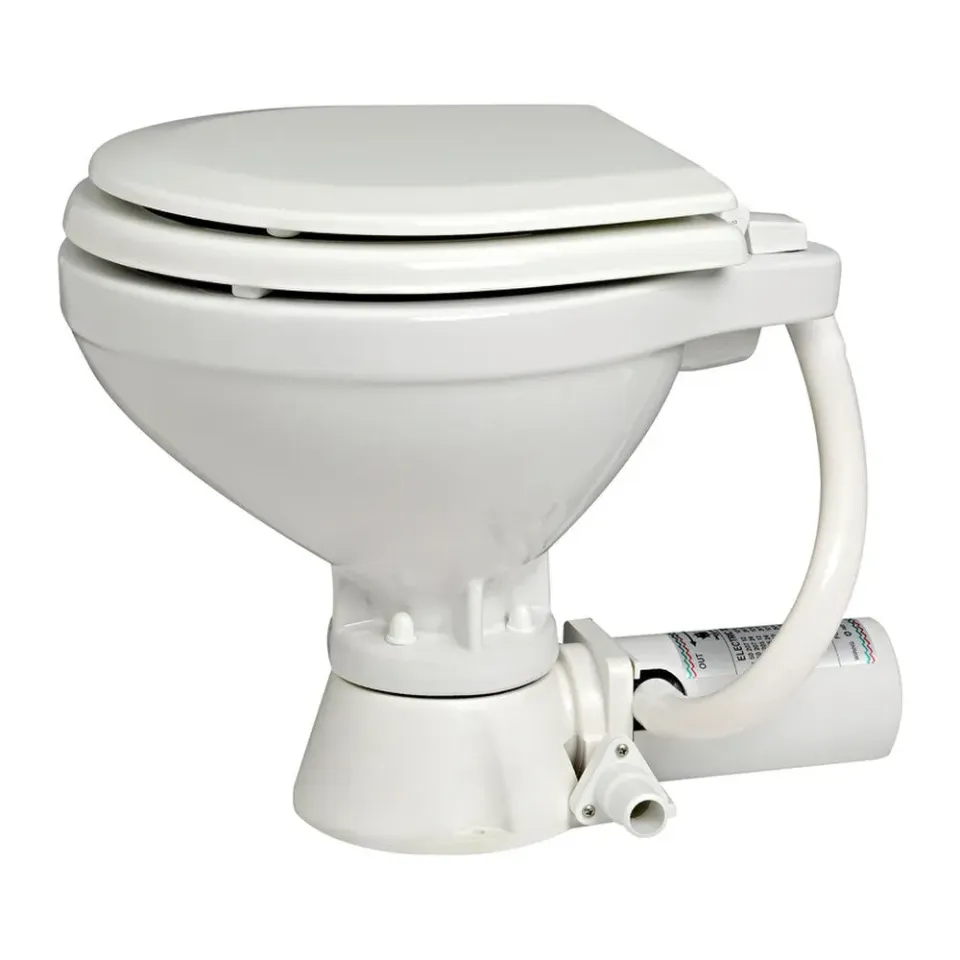 Easysea WC marin électrique compact assise bois 24 V