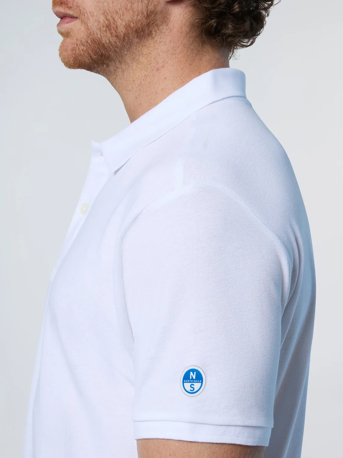 North Sails polo piqué coton patch manche