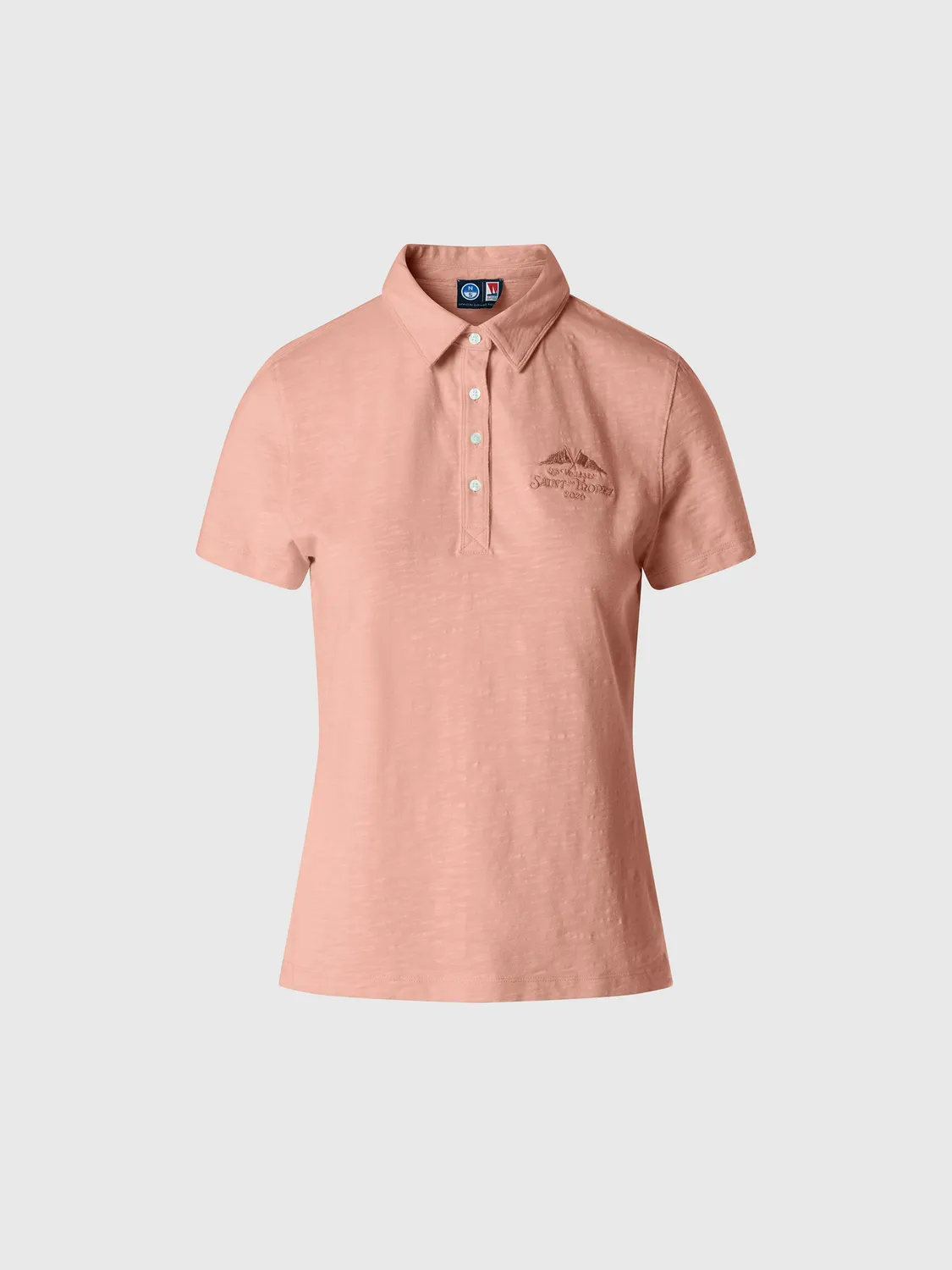 North Sails Saint-Tropez polo slub femme rose corail
