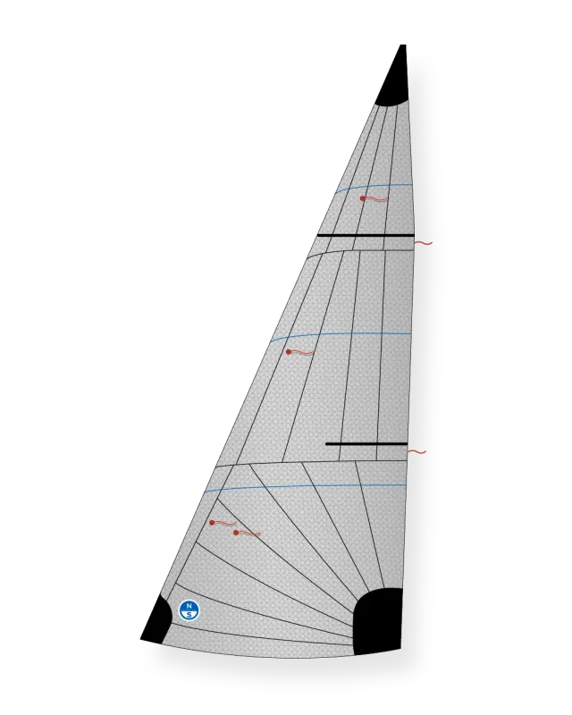 North Sails 13 Foot Skiff Foc J-1 course