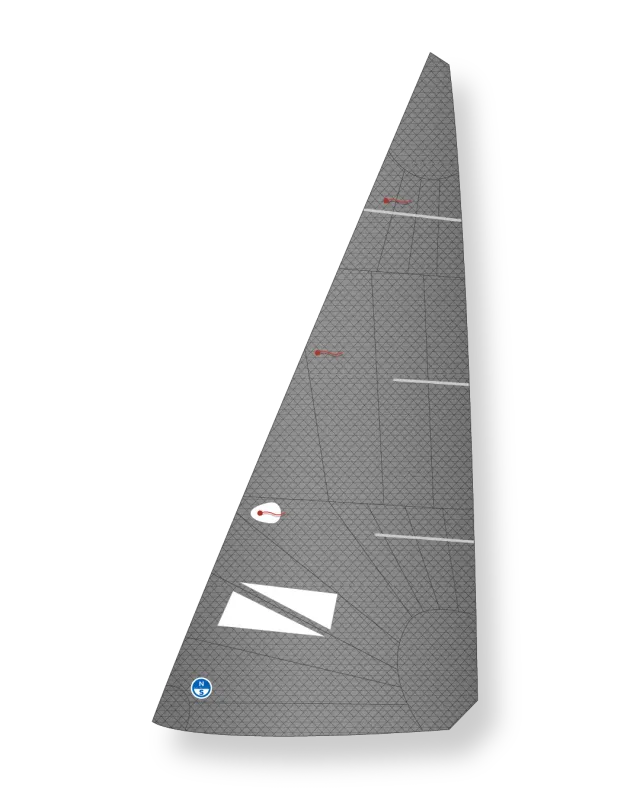 North Sails E-Scow AP+ foc zipper gris