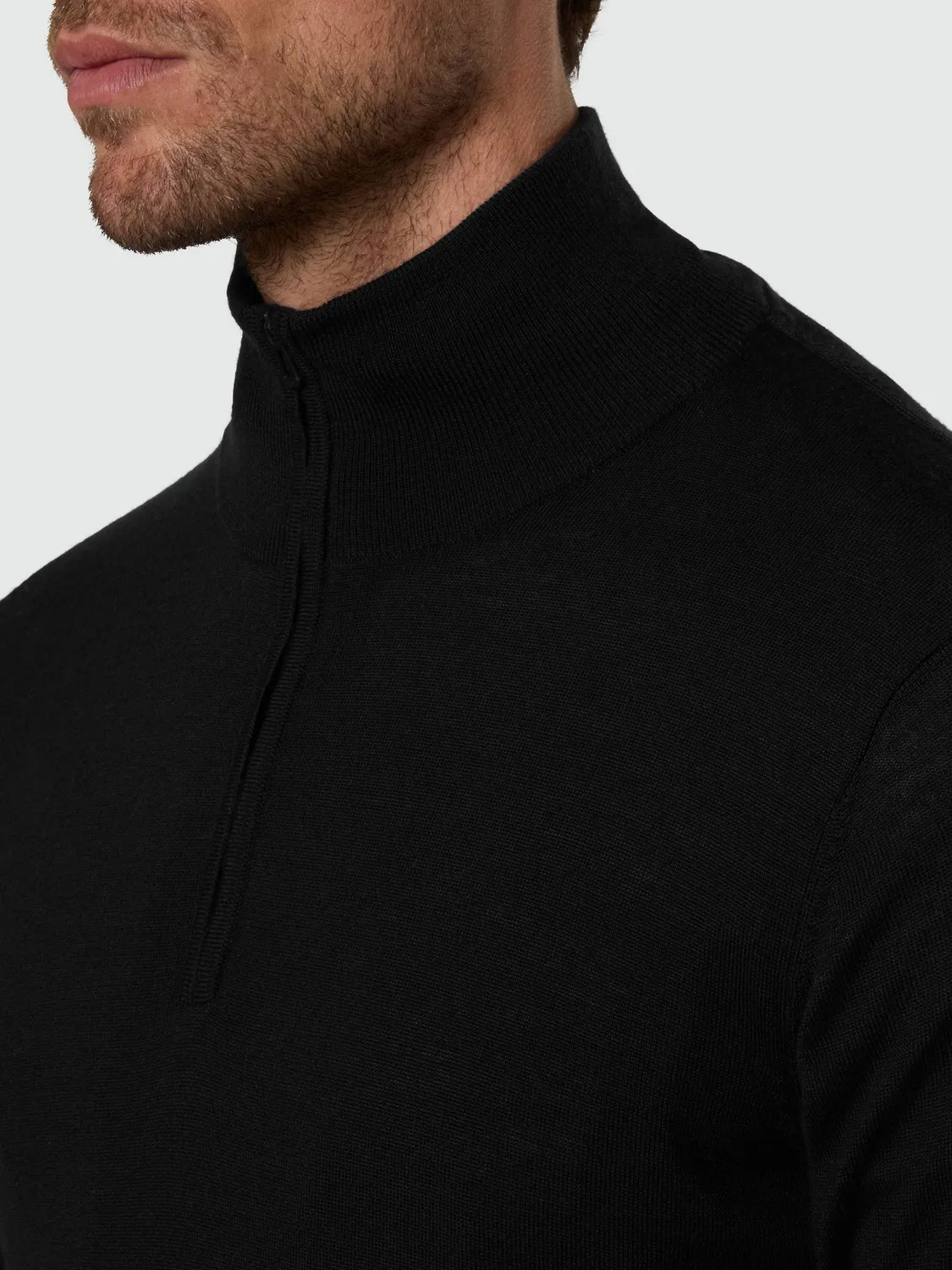 North Sails pull demi-zip mérinos homme bleu marine