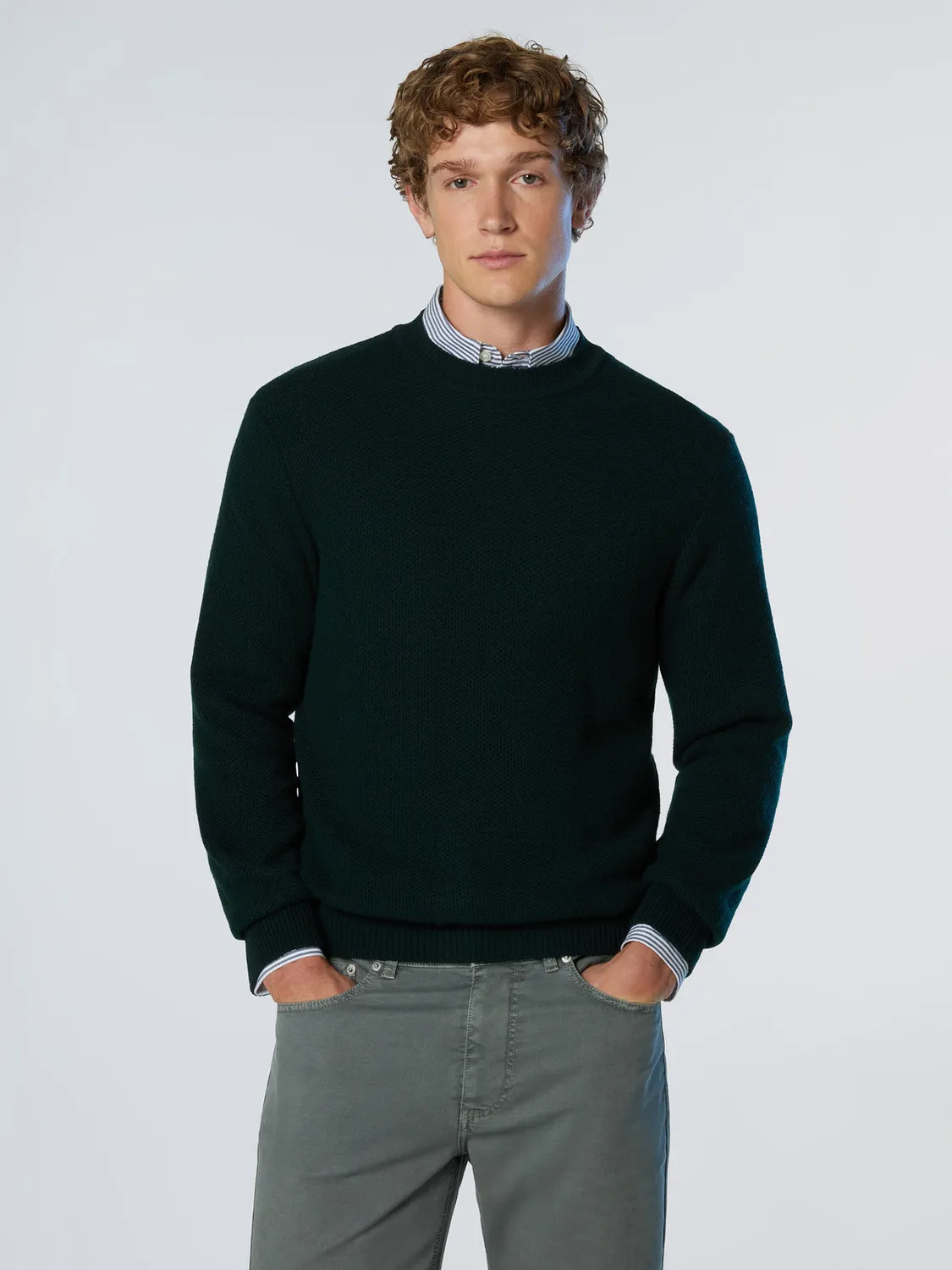 North Sails Honeycomb pull col rond nid d’abeille