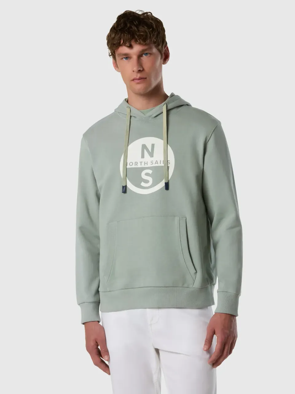 North Sails hoodie maxi logo coton bio poche kangourou