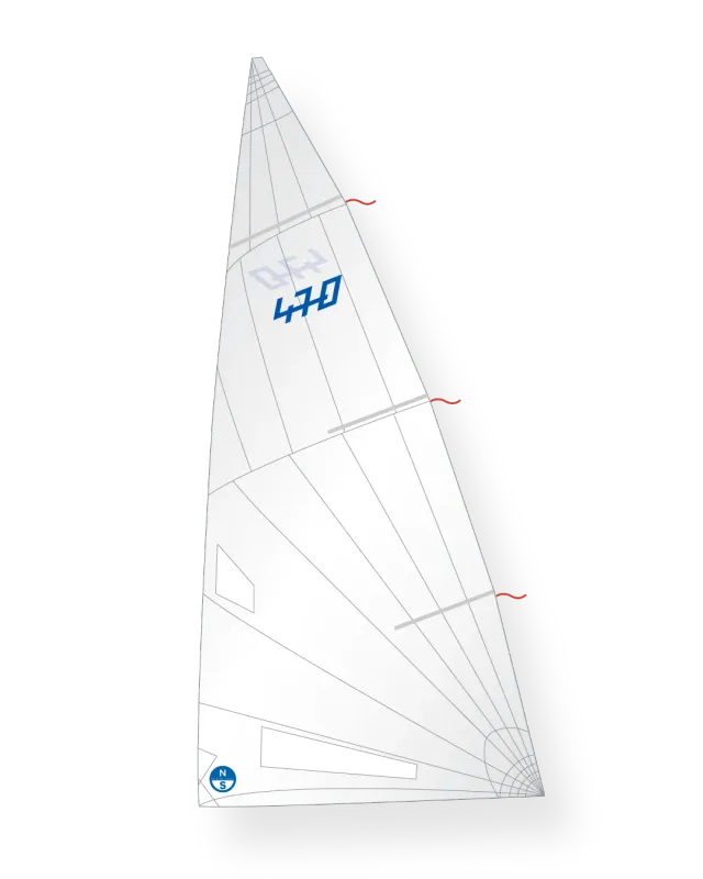 North Sails 470 N12-L9B grand-voile légère