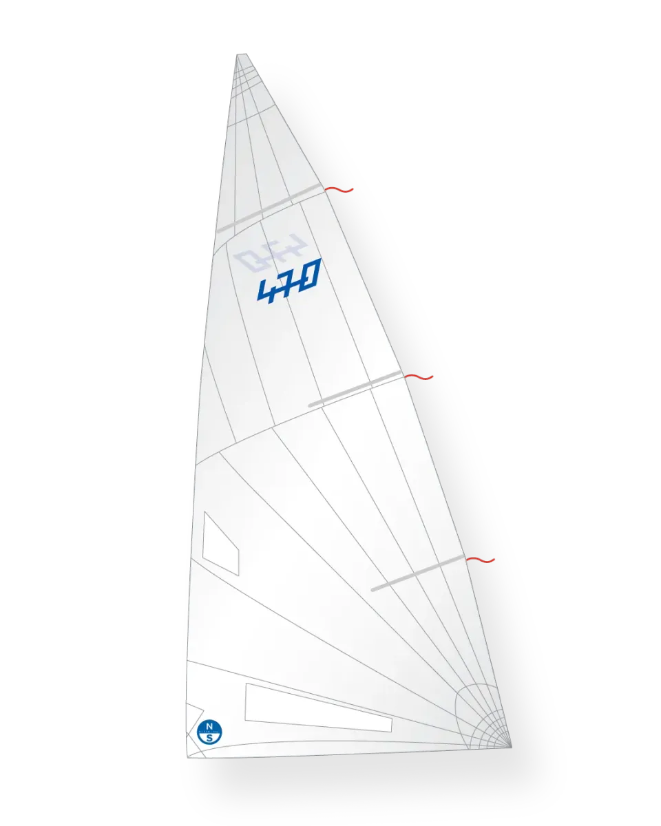 North Sails 470 N12-L9B grand-voile légère