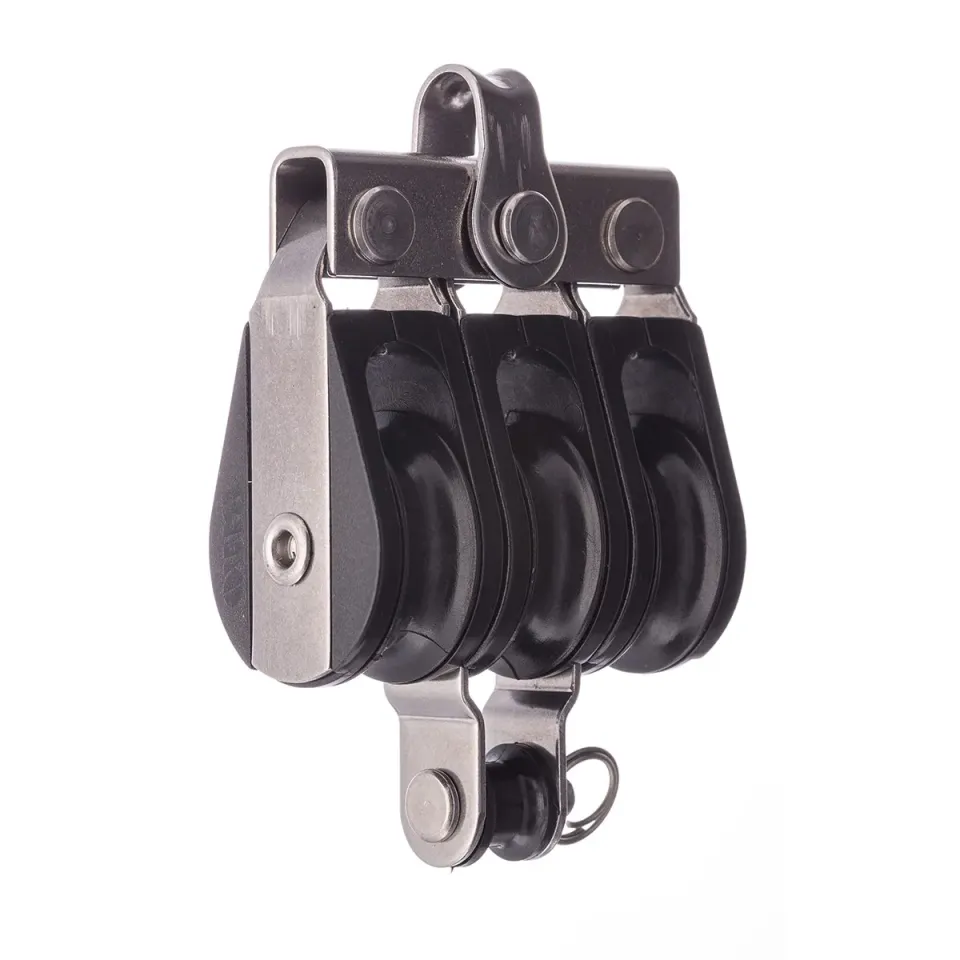 RWO R5222 poulie triple à billes 8 mm avec ringot