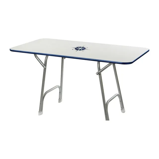easysea table cockpit rectangulaire 130x73 cm aluminium
