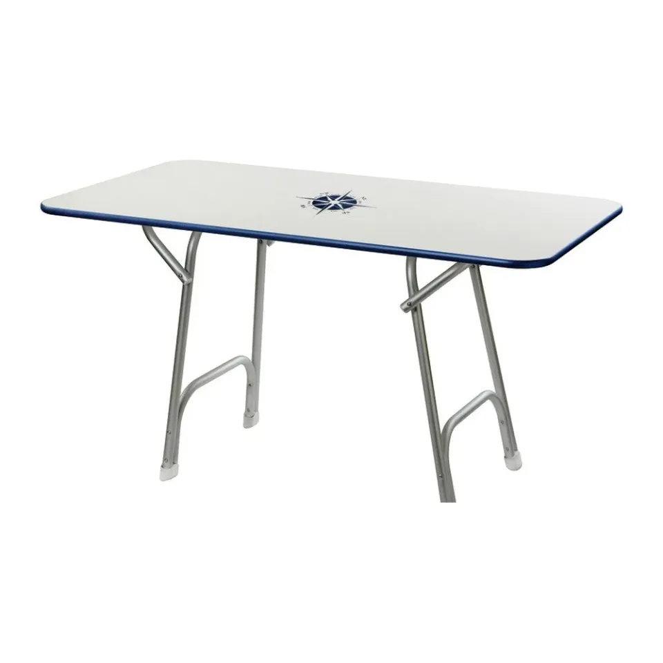 easysea table cockpit rectangulaire 130x73 cm aluminium
