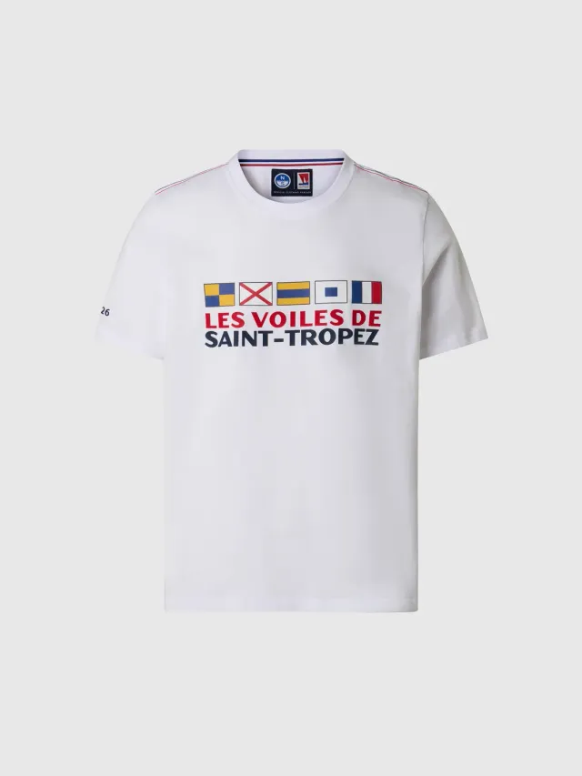 North Sails Saint-Tropez t-shirt homme blanc pavillons