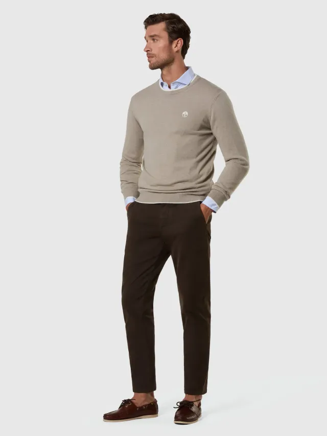 North Sails pull col rond mélange cachemire