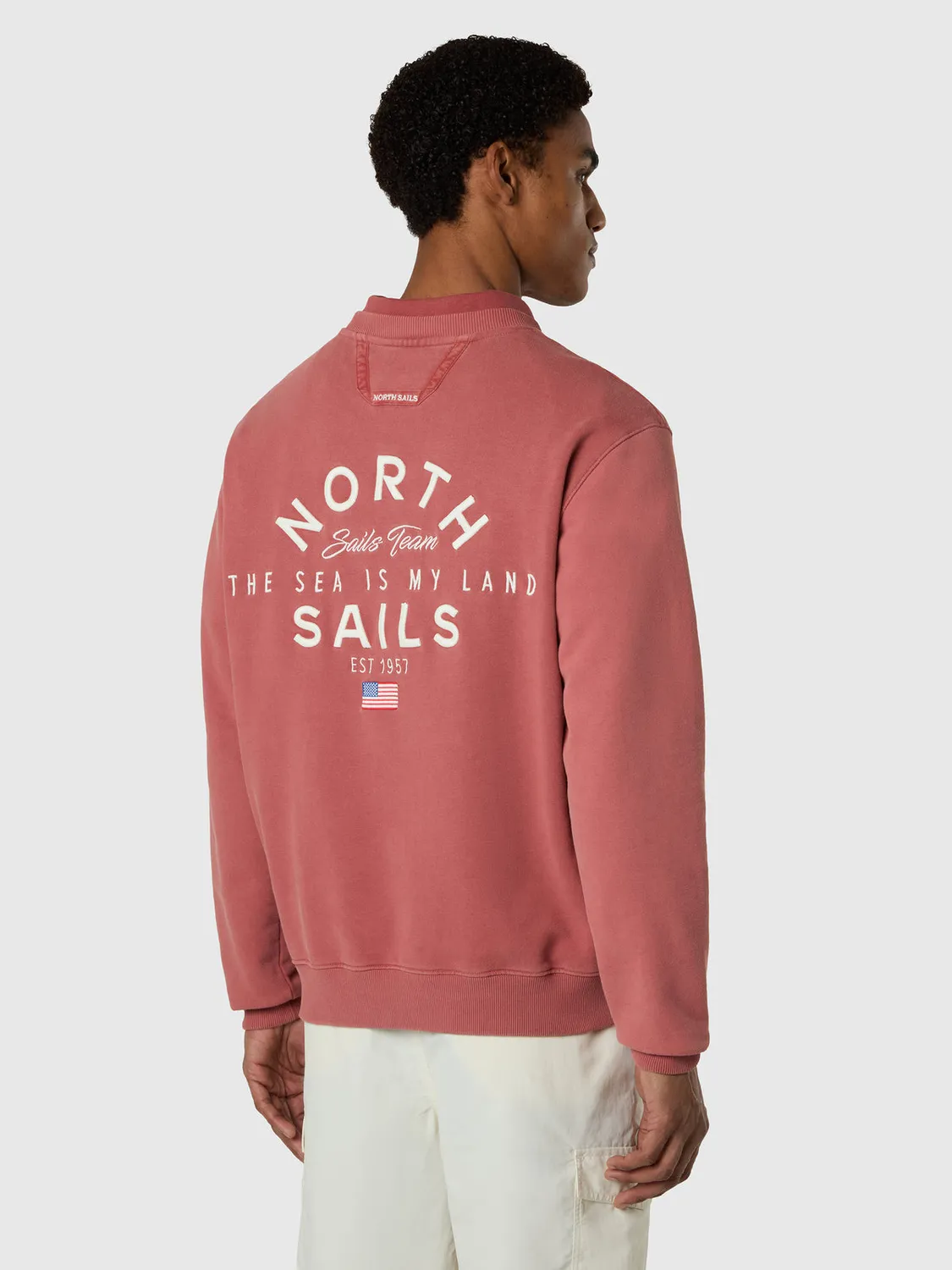 North Sails Archive sweatshirt maxi print coton bio