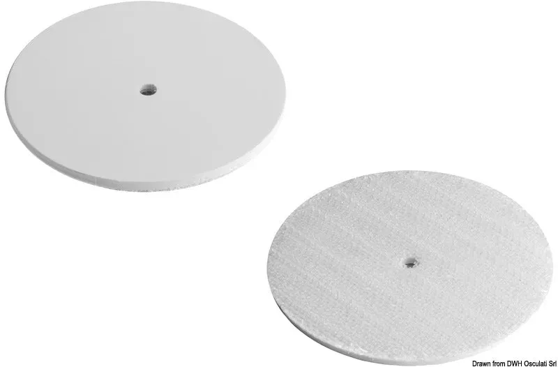 Velcro Plastic Coins pastilles auto-agrippantes blanches x1000 rigides