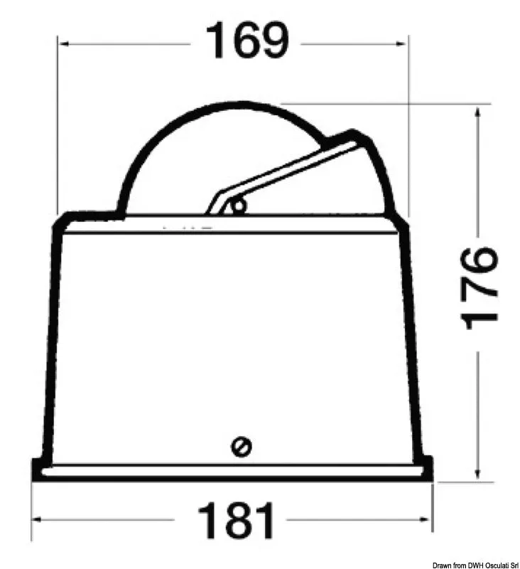 Easysea Riviera BW4 compas voilier colonne 5" 24V gradué