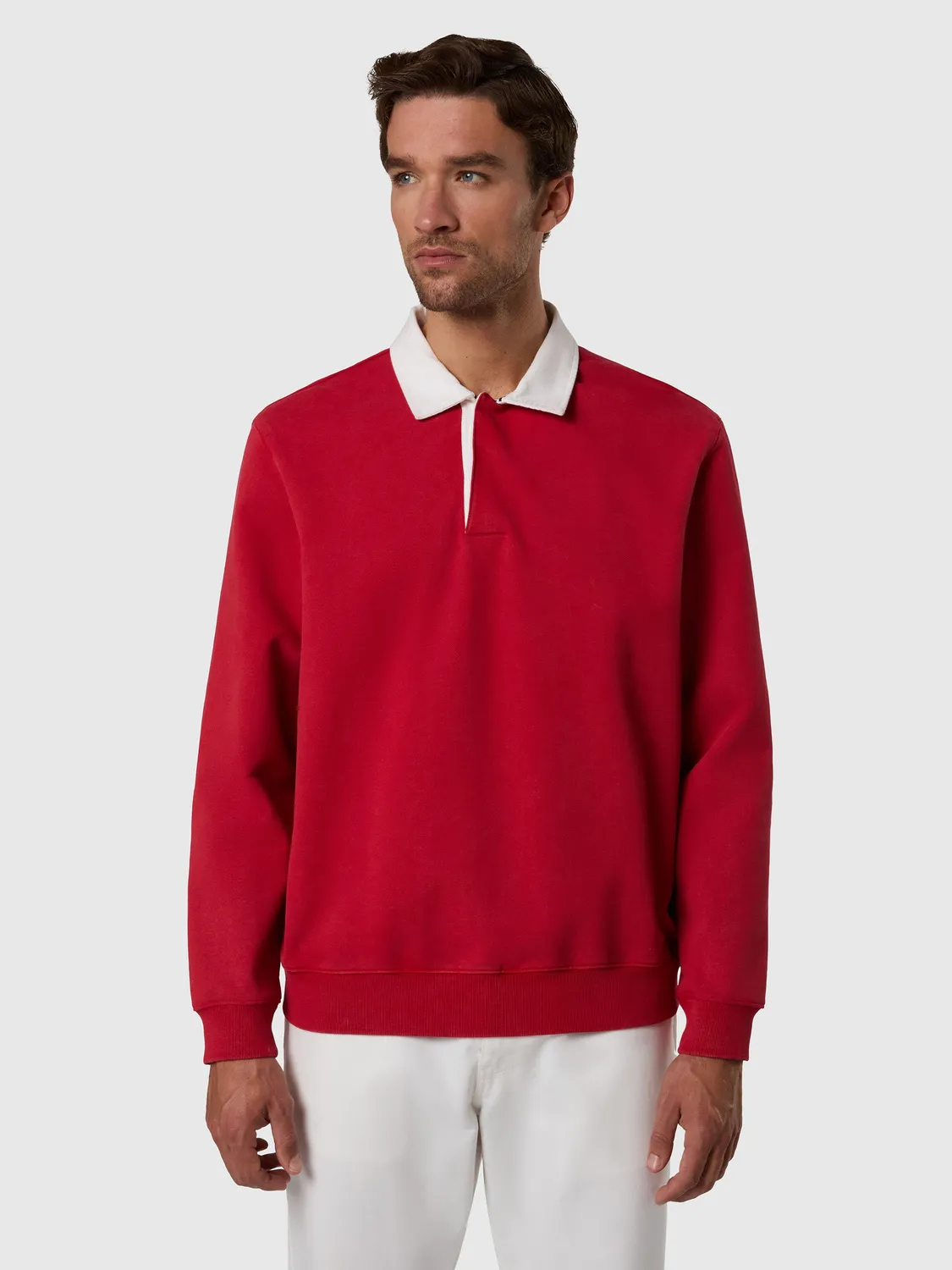 North Sails Archive sweat col polo molleton homme