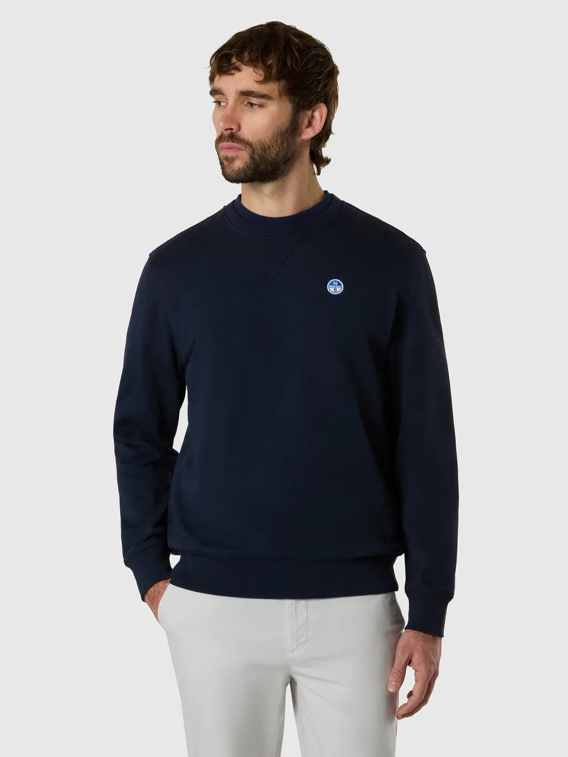 North Sails sweat logo patch coton bio non gratté