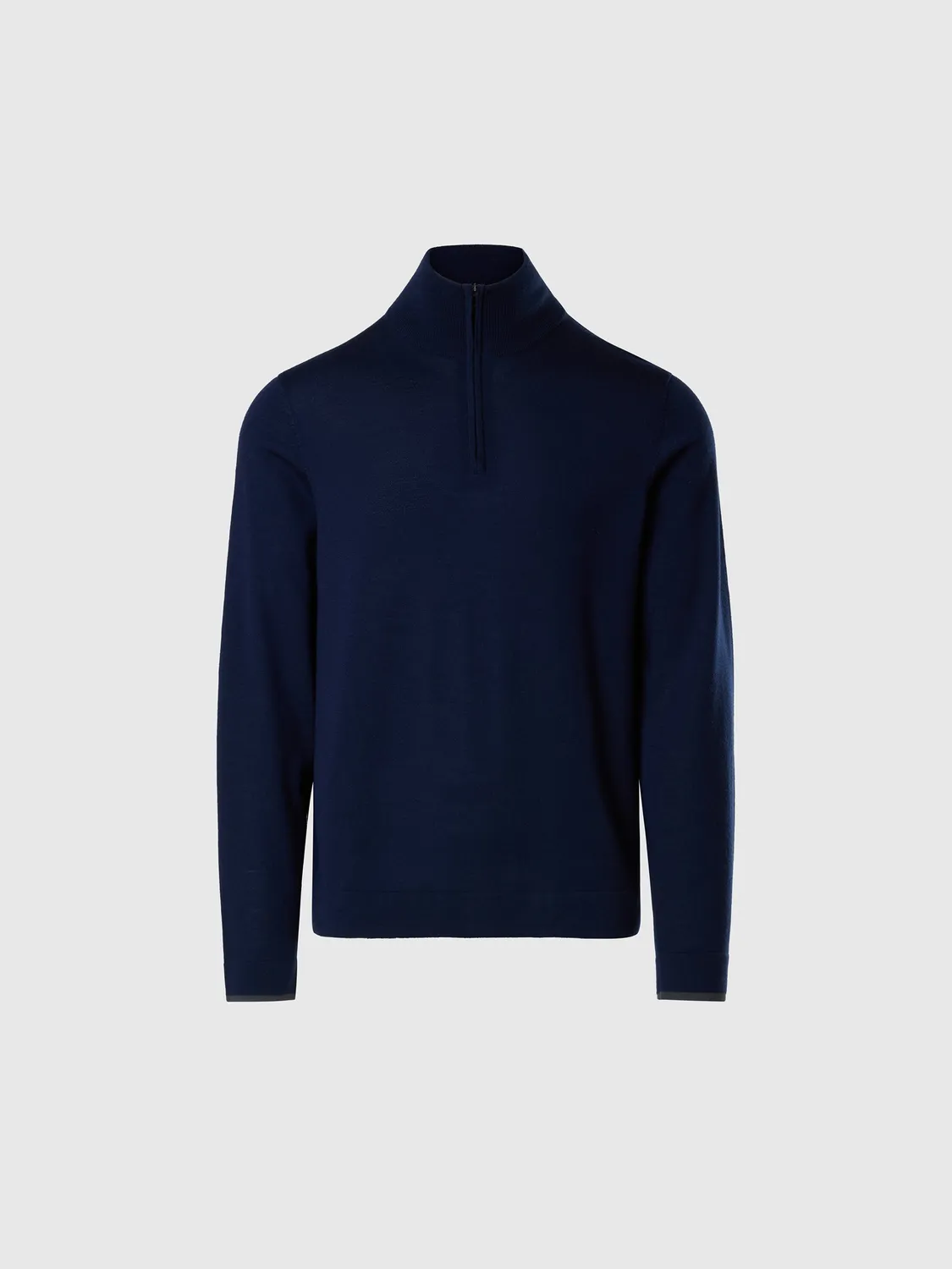 North Sails pull demi-zip mérinos homme bleu marine