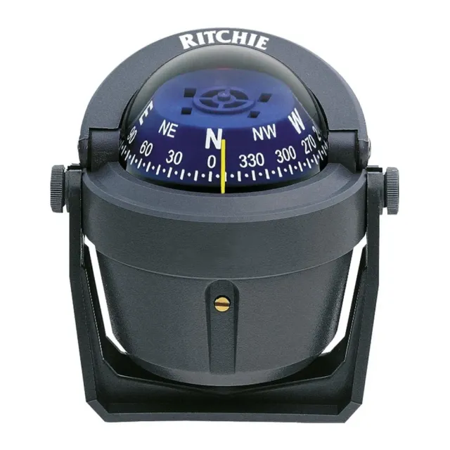 Ritchie Explorer compas bateau étrier 2"3/4 gris/bleu