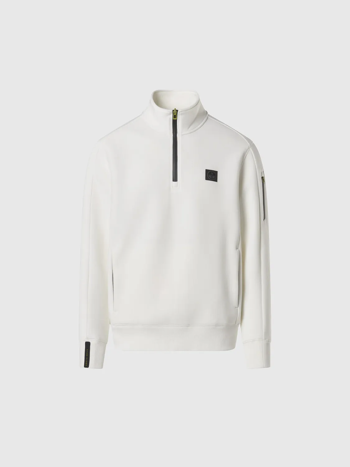 North Sails Piqué Scuba sweat half-zip stretch